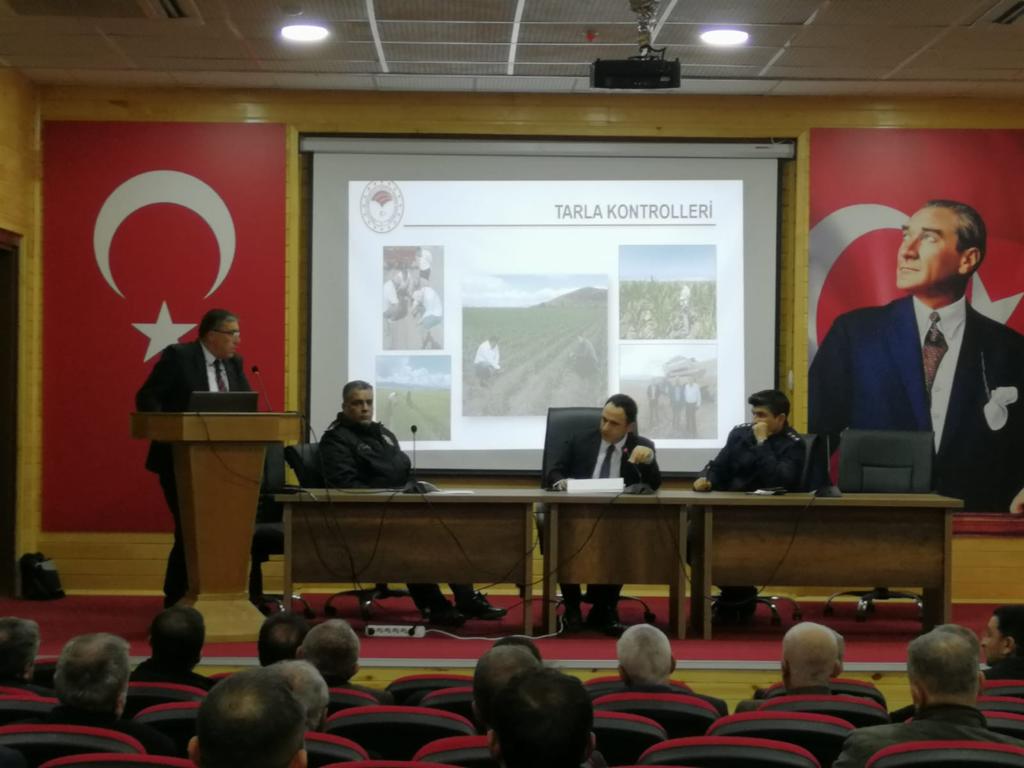 Şubat Ayı İlçe İdare Şube Başkanları ve Muhtarlar Toplantısı yapıldı. 